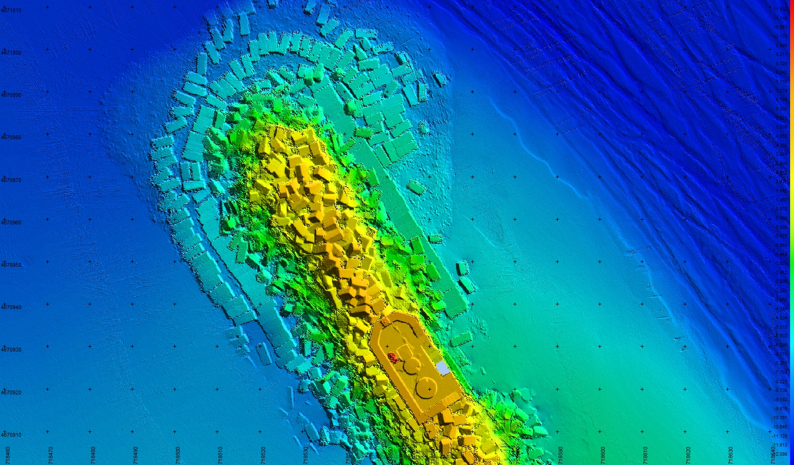 Bathymetry Breakwater