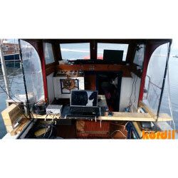 Survey and machine-guidance equipment with monitoring screens