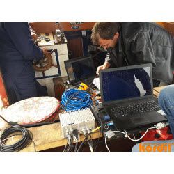 Survey instruments and electronics prepared for field work