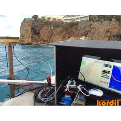 Survey and machine-guidance equipment with monitoring screens