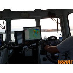 Survey and machine-guidance equipment with monitoring screens