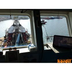 Survey and machine-guidance equipment with monitoring screens