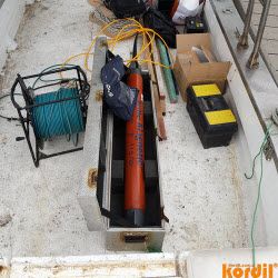 Survey instruments and electronics prepared for field work