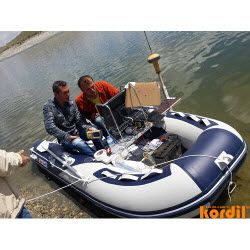 Small survey boat used for hydrographic measurements