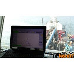 Survey and machine-guidance equipment with monitoring screens