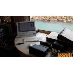 Survey and machine-guidance equipment with monitoring screens