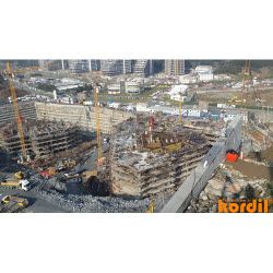 Large construction structure under survey