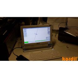 Survey and machine-guidance equipment with monitoring screens