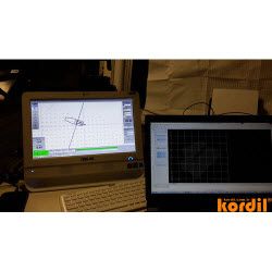 Survey and machine-guidance equipment with monitoring screens