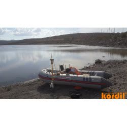 Small survey boat used for hydrographic measurements