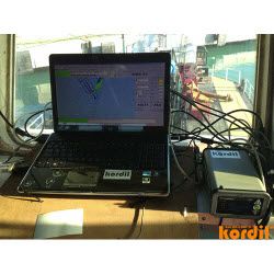 Survey and machine-guidance equipment with monitoring screens