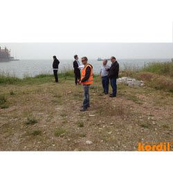 Surveyor and geodetic instrument during field measurements
