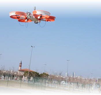 Survey drone in flight