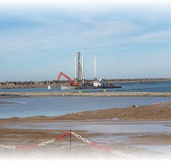 Coastal construction and harbour survey site