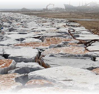 Coastal construction and harbour survey site