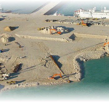 Coastal construction and harbour survey site
