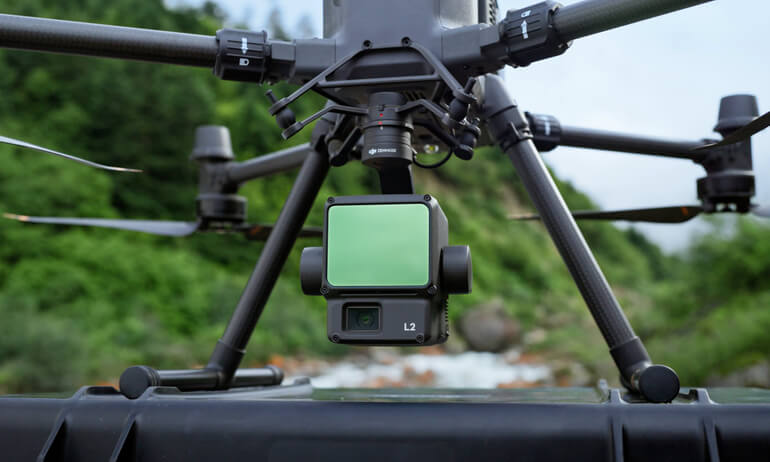 DJI Matrice 350 RTK carrying Zenmuse L2 LiDAR