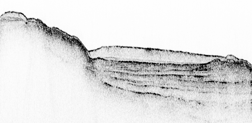 Sub-bottom profile showing sediment layers near Kartal
